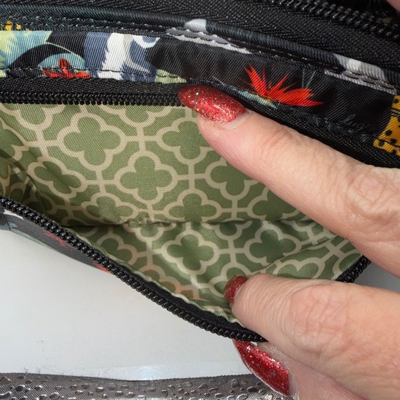 LUG Australia Jungle Safari Elephants Cheetahs Zip Around Wallet Clutch - Picture 10 of 11